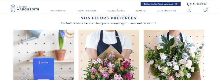 Monsieur Marguerite, le fleuriste 100% français en ligne