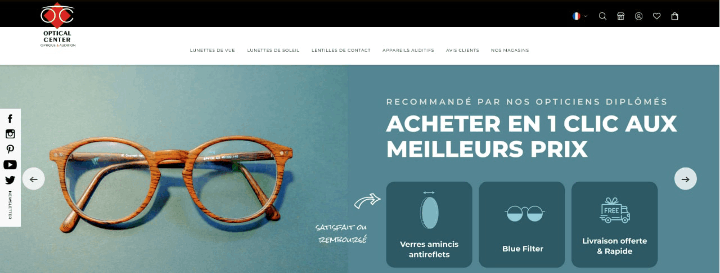 Optical Center, votre opticien en ligne pour acheter des lunettes